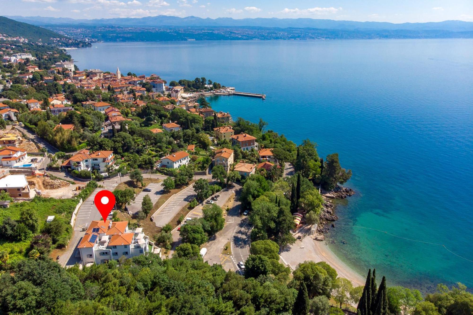 Plage Lovran Residence Bagian luar foto