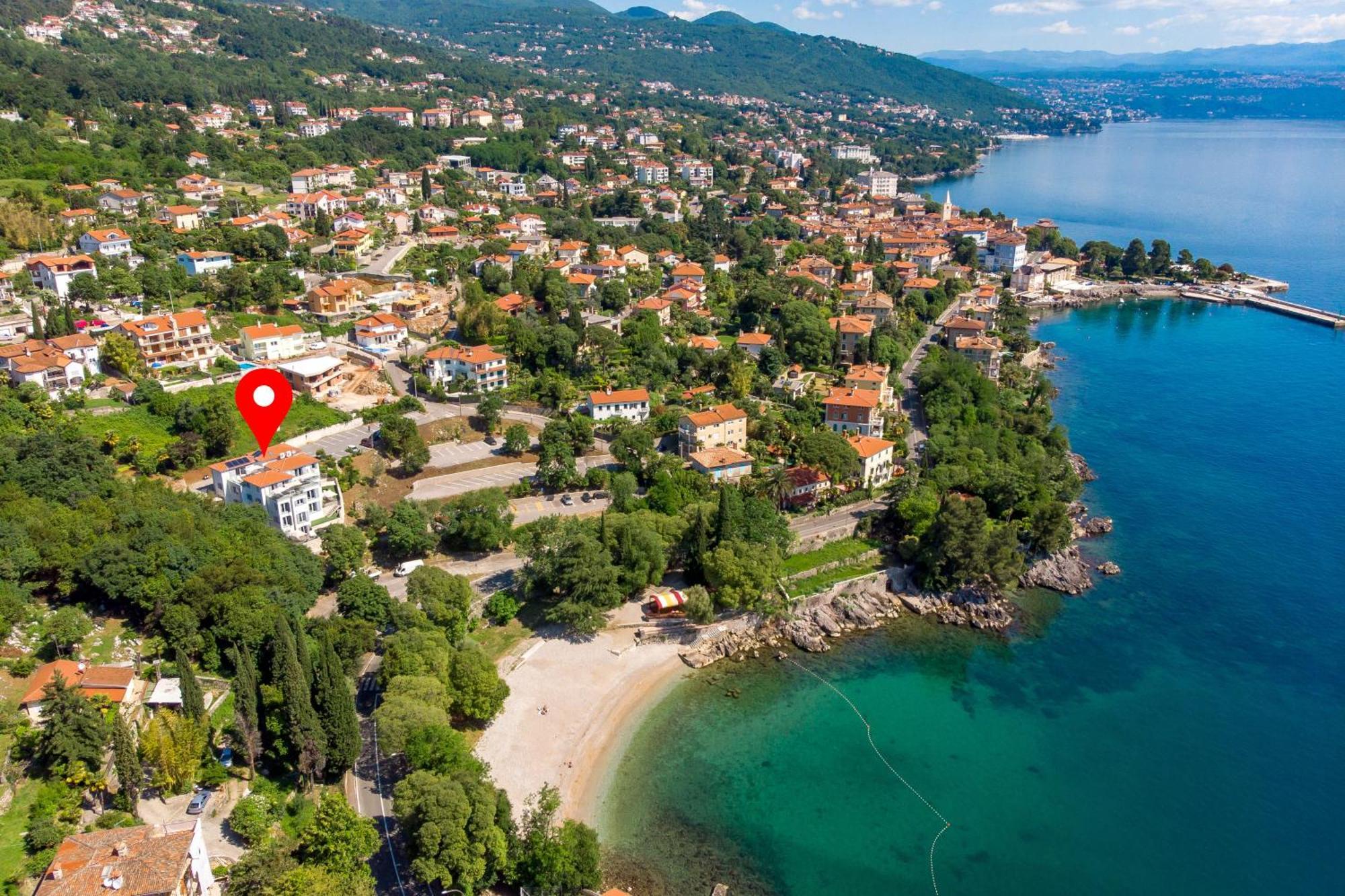 Plage Lovran Residence Bagian luar foto